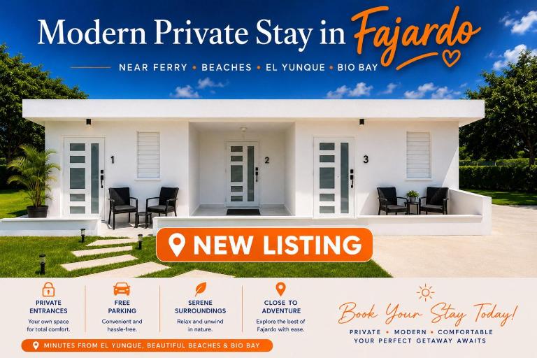 Modern Private Stay in Fajardo, PR - NEAR FERRY - BEACHES - EL YUNQUE - BIO BAY - Ferienwohnung Fajardo