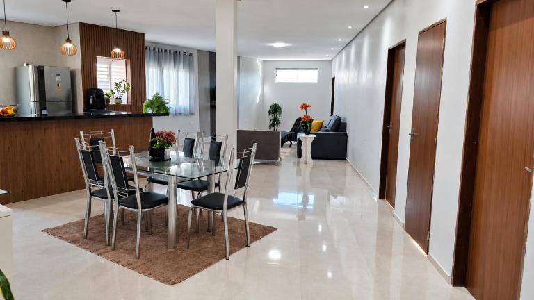 Apartamento duplex, novo, com varanda gourmet - Chambres d'hôtes Bonito