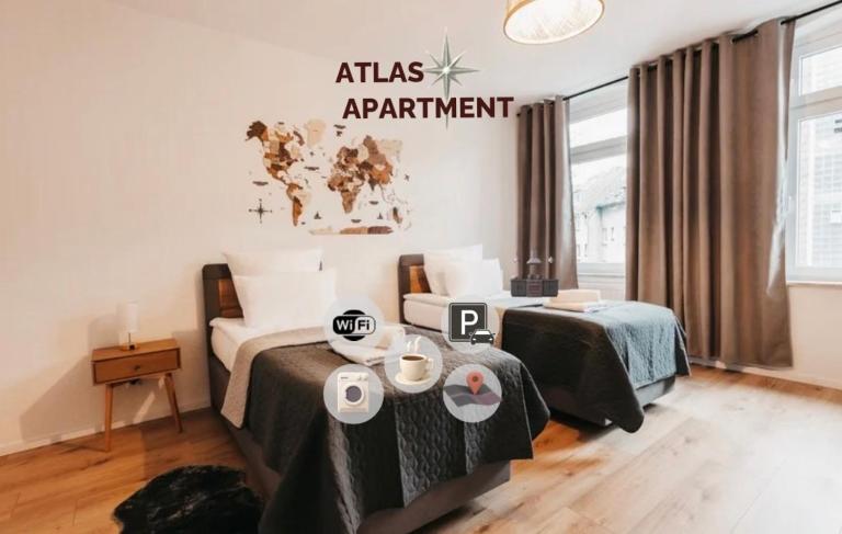 ATLAS Apartment 5 Oberhausen, 3 Zimmer, Nähe Bahnhof, Westfield Centro - B&B Oberhausen