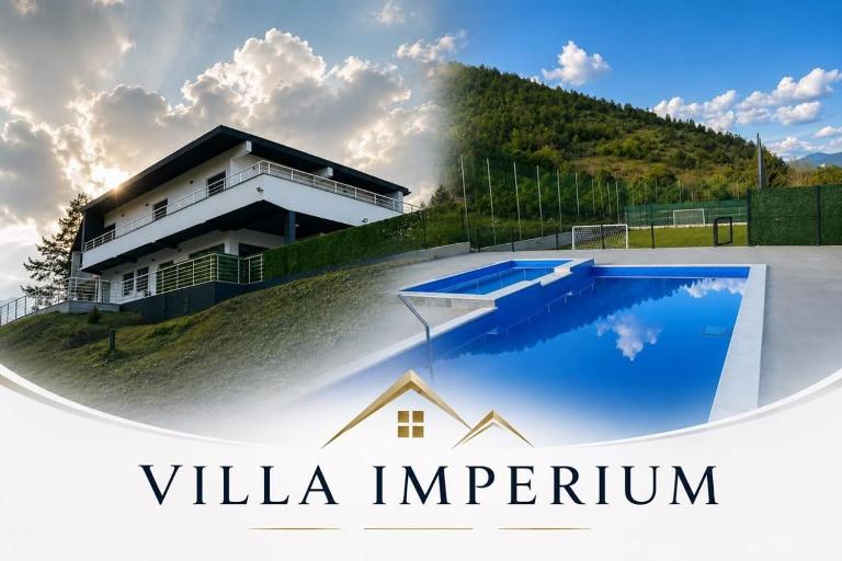 Villa Imperium Indoor & Outdoor Pool Riverfront Bjelašnica View - B&B Sarajevo