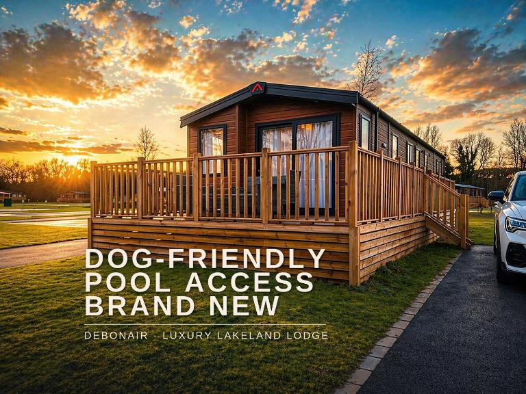 New Luxury Lodge, Dog Friendly, Swimming Pool, Sleeps 6 - The Debonair - Chambres d'hôtes Carnforth