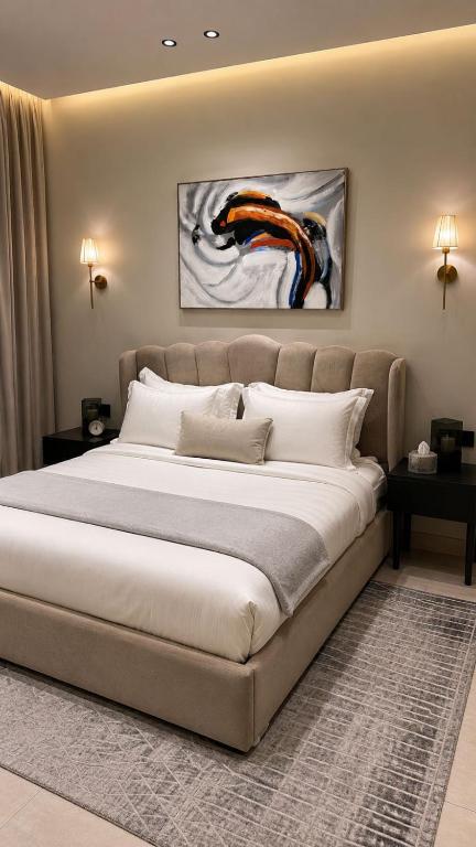 شقة بالخبر أنيقة بغرفتين نوم وصالة - Bed and Breakfast Khobar