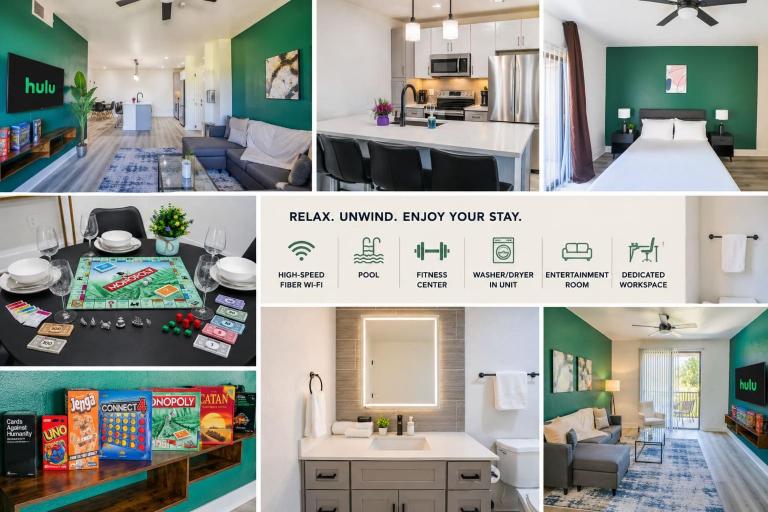 Glitzy 2BR Walk to Westgate Pool Gym WD - B&B Glendale