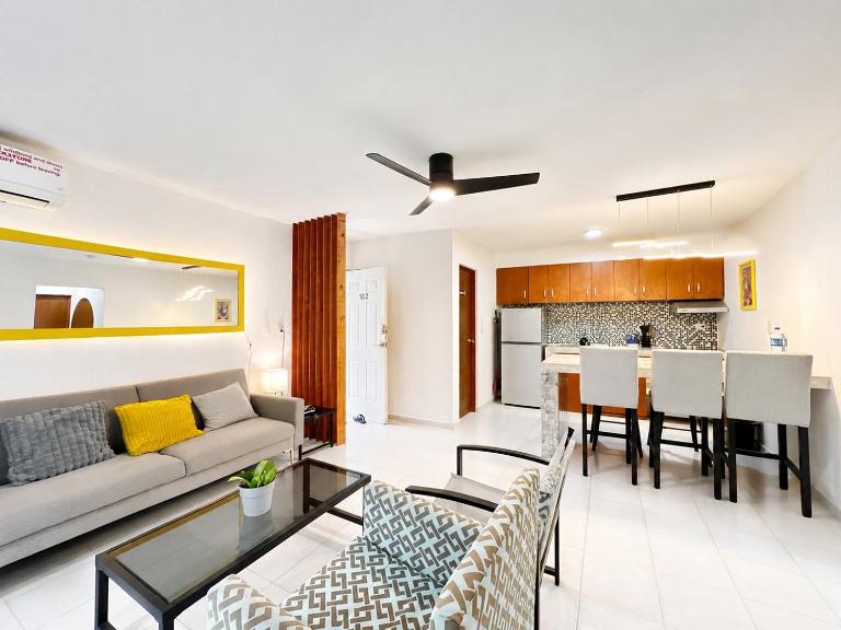 Residencial Bahia Azul - En Cancún cerca del mar - 2 Habitaciones - Bed and Breakfast Cancun