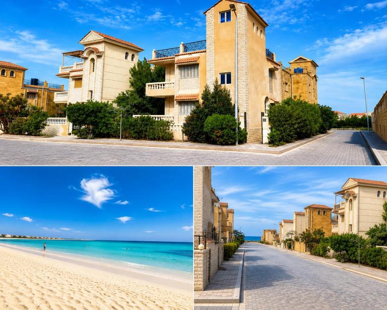 Ghazala Valley 3BR 1st floor Villa 2 min to Beach - B&B El Alamein