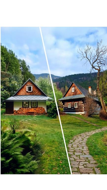Zenovna Na Krásné - celý areál 2 domy až pro 13 osob - B&B Krásná