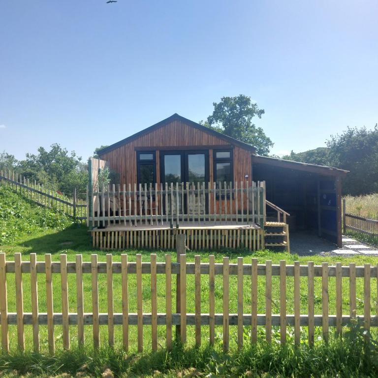 Daisy Cabin-couples retreat-undercover hot tub - Ferienwohnung Llanbrynmair