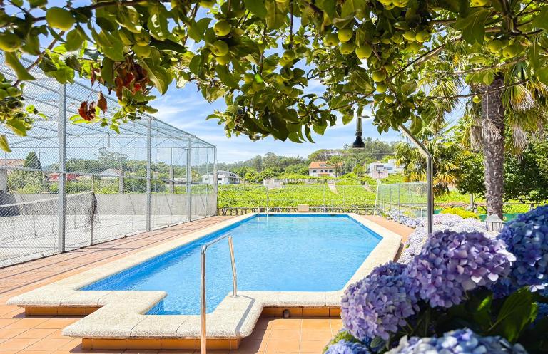 A casa dos Viñedos, finca con piscina privada - Chambres d'hôtes Baión