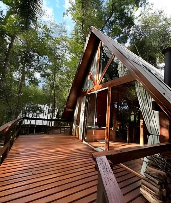 Cabana Canarinho Ecoparque Águas Brancas - Ferienwohnung Três Coroas