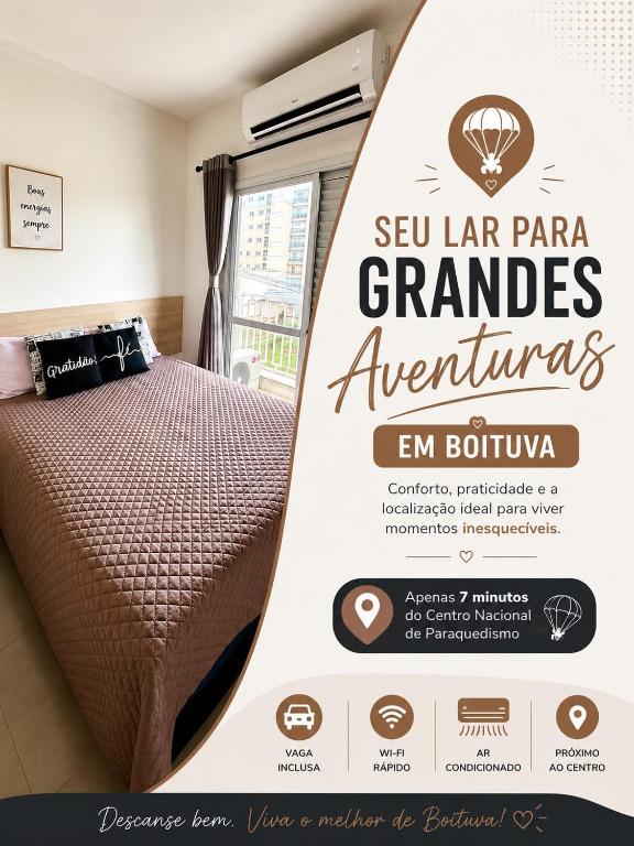 Apartamento inteiro em bairro nobre com conforto e ar-condicionado - B&B Boituva