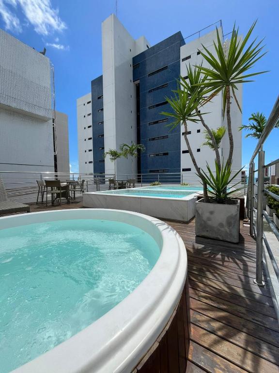 Flat Manaira Apart Hotel 1605 - B&B João Pessoa