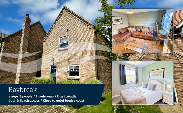 Baybreak - Part of the The Bay Filey Holiday Village with pool, gym and direct beach access, pub, restaurant, tennis and meadows walks - B&B Filey