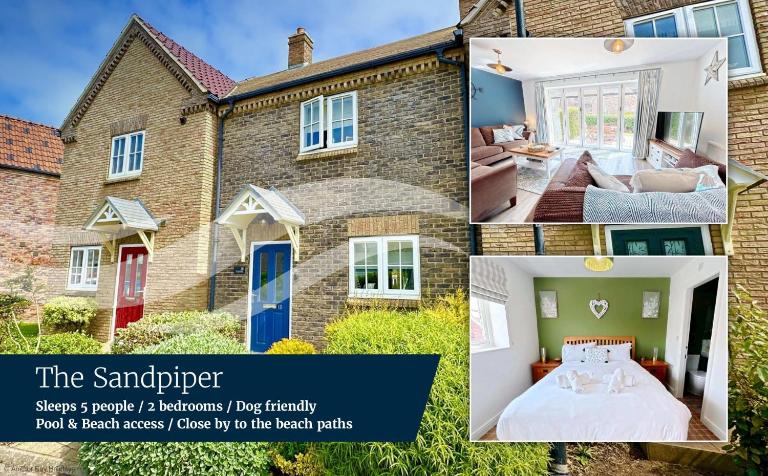 The Sandpiper - Part of the The Bay Filey Holiday Village with pool, gym and direct beach access, pub, restaurant, tennis and meadows walks - B&B Reighton