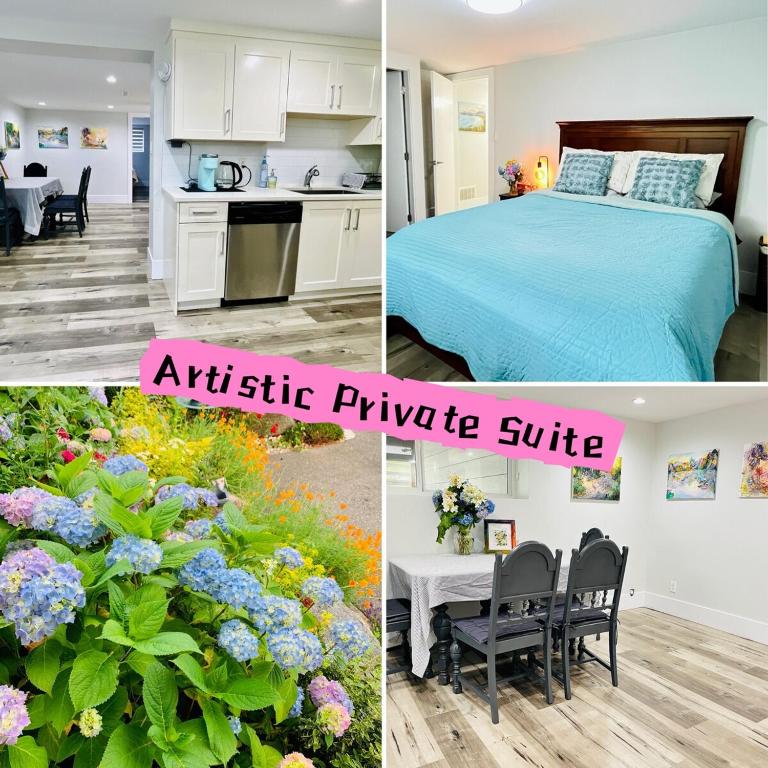 Artist Garden Retreat 2BR White Rock Beach - B&B White Rock