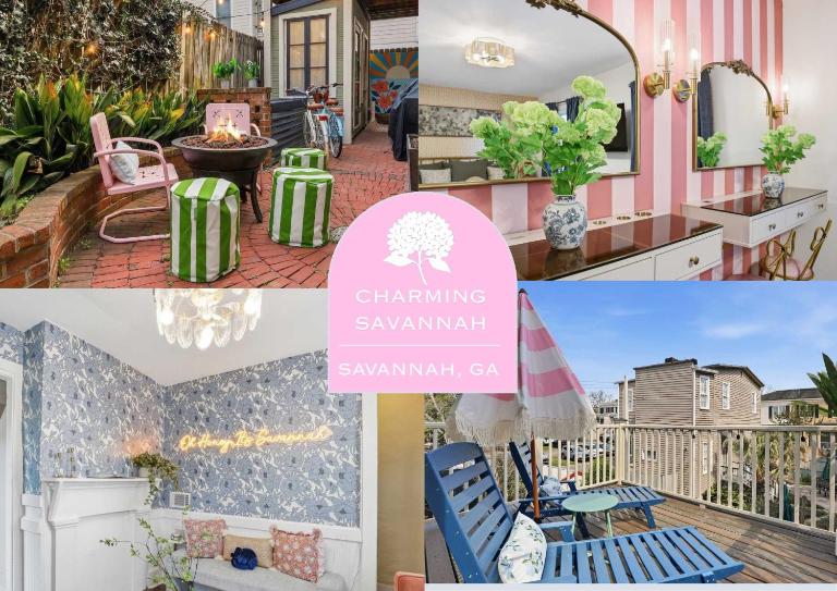 Charming Savannah Getaway Hot Tub Firepit - Chambres d'hôtes Savannah