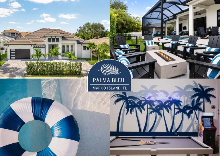 Luxury 5BR - Pool Game Room Mini Golf Fire Pit - B&B Marco Island