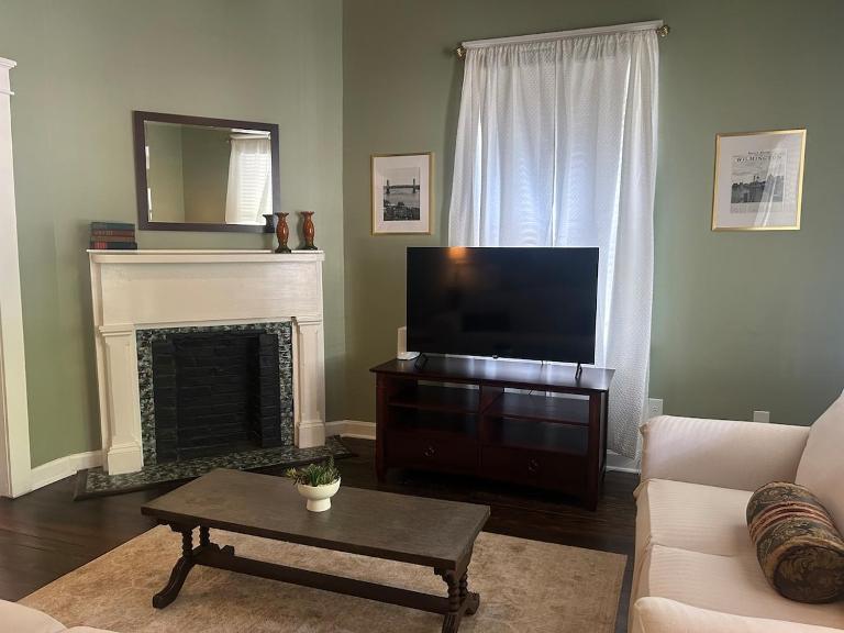 The Parlor at Big Red 1903 -Downstairs - B&B Wilmington