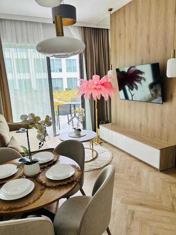 Apartament Perłowy 128 Kapitańska 2 Olsztyn nad Zatoką plaża Miejska - B&B Olsztyn