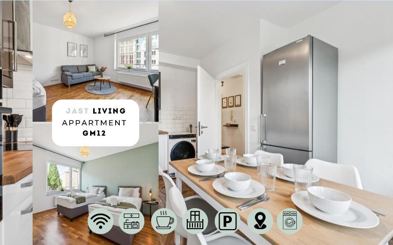 Helle 3 Zi Wohnung, Balkon, TV, zentral - B&B Wesel