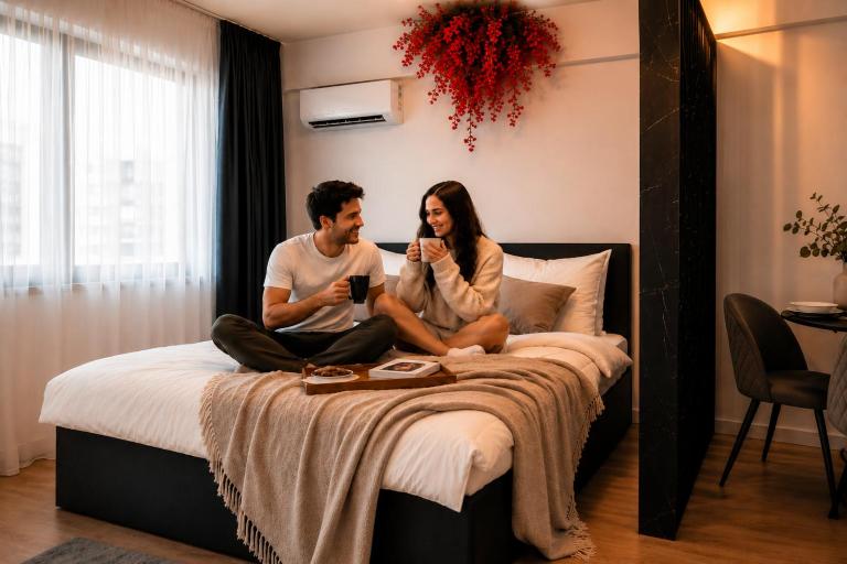 The Essence - Luxe Studio by Blvd 8B7 - Free Parking - Bed and Breakfast Voluntari