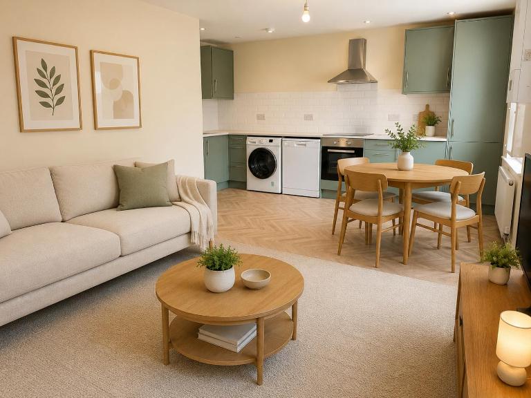 Boutique 2Bed Townhouse | Bourne Centre | Sleeps 4 - B&B Bourne