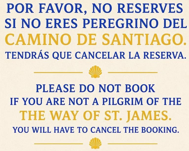 Rooms for pilgrims ONLY - SOLO peregrinos - B&B Santa Cruz de Bezana