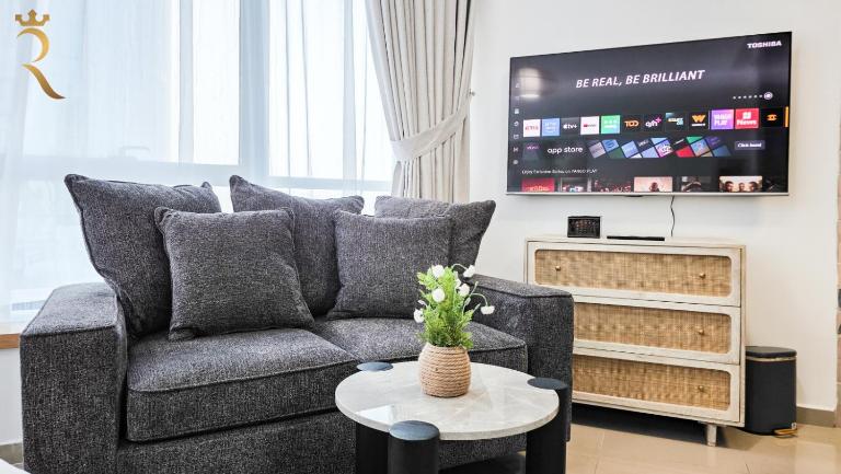 Al Reem Studio - Cozy Stylish Chic Retreat - Chambres d'hôtes Abou Dabi