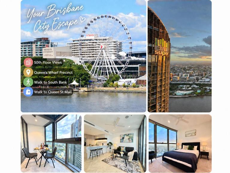 Luxury Casino Stay Skyrise Haven 1BDR - Chambres d'hôtes Brisbane
