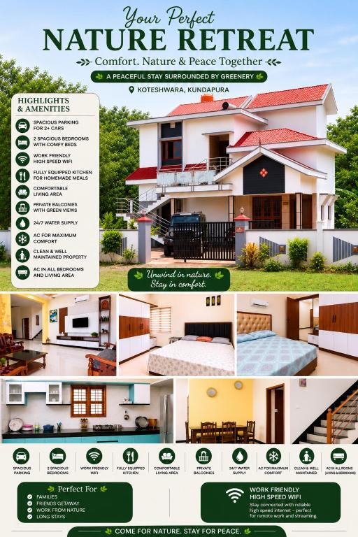 Private Villa 2 BHK fully furnished - Bed and Breakfast Basrūr
