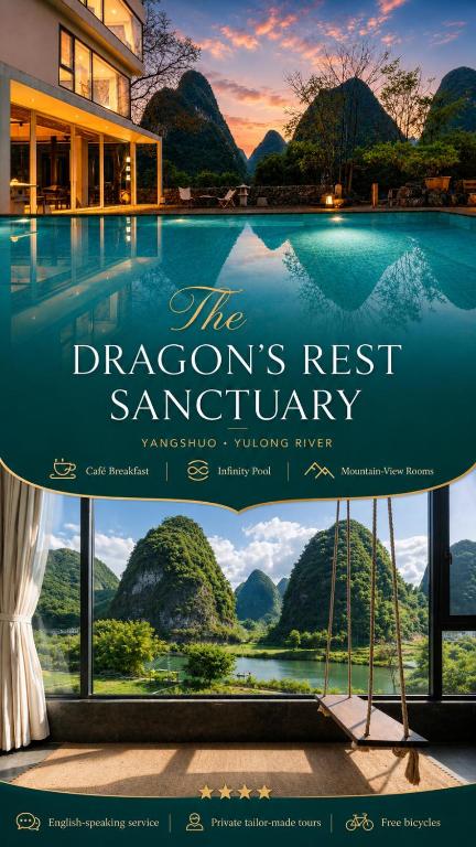 The Dragons Rest Sanctuary-Yulong River Branch - Infinity Pool & Cafe - English Speaking Service - Free MTB Rental & Tailor-Made Tour Service - Bed and Breakfast Yangshuo