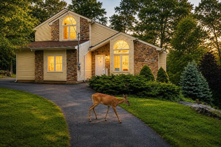 Serenity Falls - Stylish 4Bdr Mountain Retreat, Hot Tub, Pool - Ferienwohnung East Stroudsburg