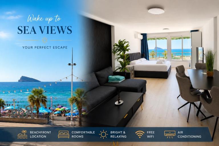 JSH Studio Benidorm Levante First Line - Bed and Breakfast Benidorm
