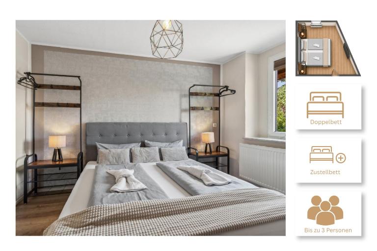Bergblick - Wasserlage - Parkplatz - Harzduft - B&B Thale