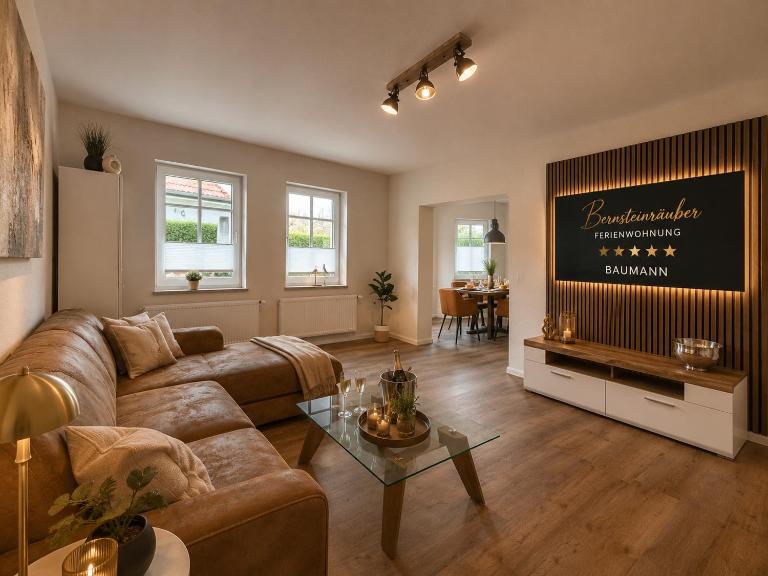 Ferienwohnung Bernsteinräuber städtische Bestlage - Chambres d'hôtes Ribnitz-Damgarten