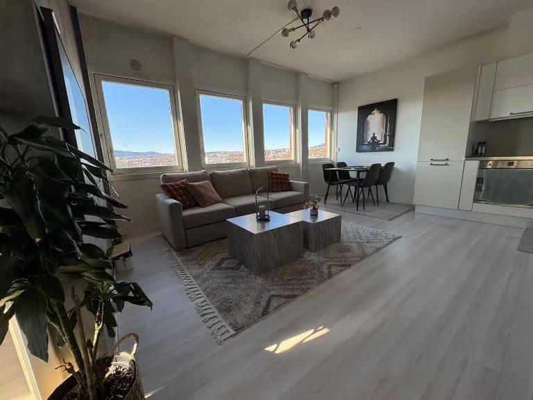 Central apartment on 10th floor with amazing panoramic view - B&B Oslo