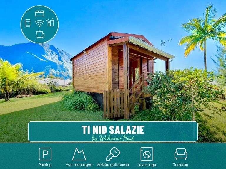 Ti Nid Salazie, Bungalow créole et vue montagne - B&B Salazie