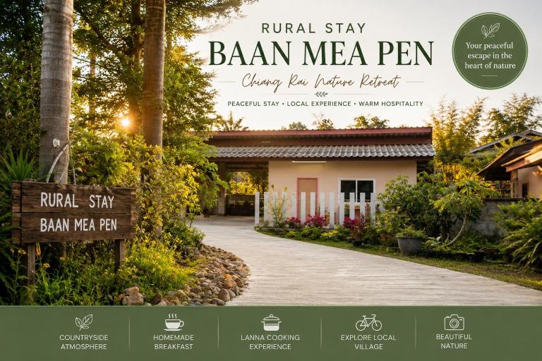 Rural Stay Baan Mea Pen Chiang Rai Nature Retreat - Chambres d'hôtes Ban Pang Mung
