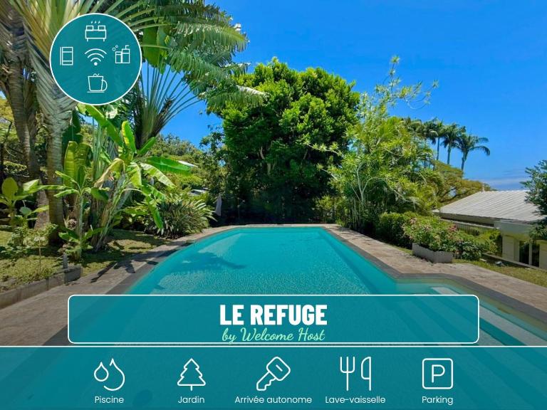 Le Refuge, Villa Créole Ancienne avec Piscine - B&B Saint-Denis