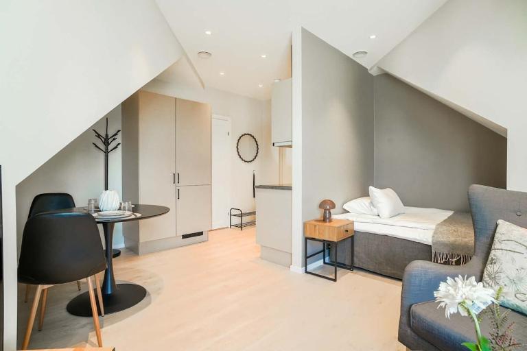 Modern apartment in center 301 for 2 guests - Chambres d'hôtes Gjøvik