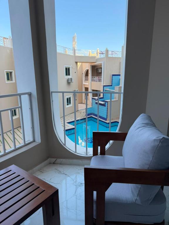 1-bedroom apartment Pool view at stone heights - Bed and Breakfast Hurghada