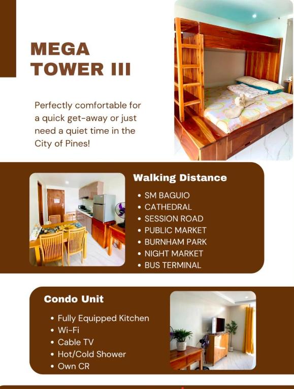 Unit 8F-34 Megatower Residences 3 - B&B Baguio