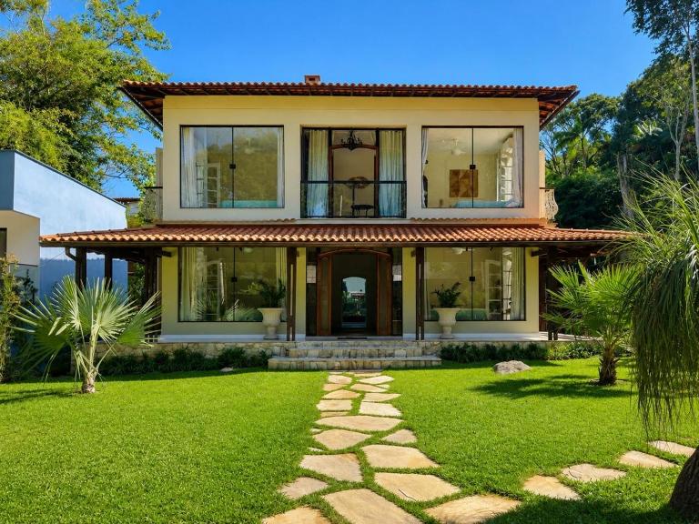 Casa Costa Dourado 8 suítes-praia particular - Condomínio Portal Verde e Mar - Mangaratiba - B&B Mangaratiba