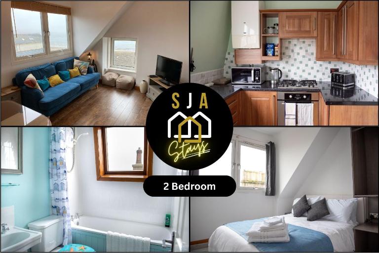 Beachview Stay - SJA Stays - 2 Bed Apartment - Bed and Breakfast Stonehaven