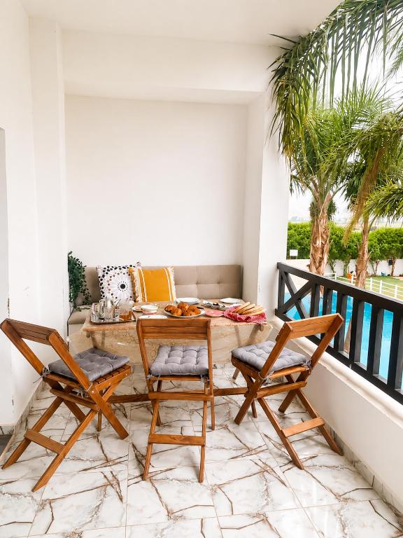 Appartement 2 chambres 1salon et balcon Vue sur piscine - B&B Oued Laou