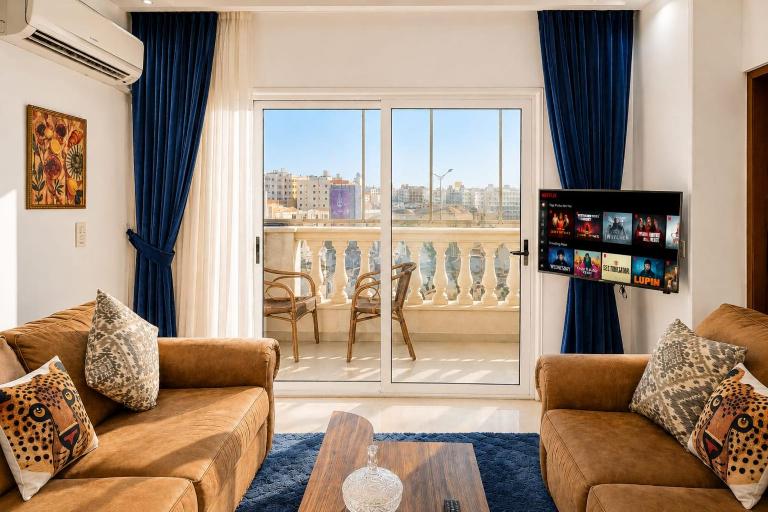 Elegant 3BR Escape Prime El Narges, New Cairo - Bed and Breakfast Caïro