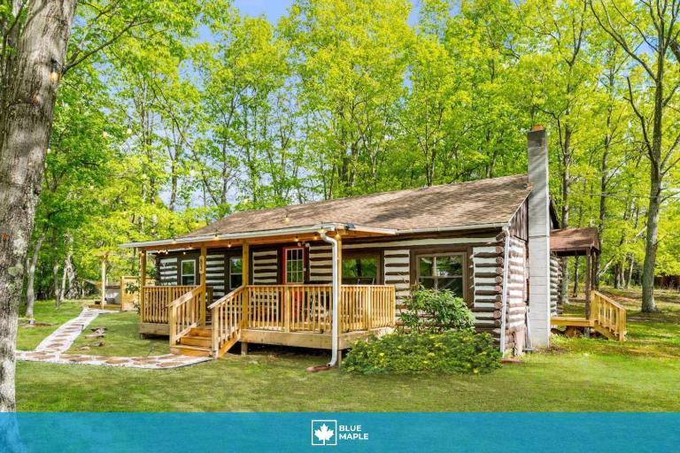 Modernized Log Cabin w Hot Tub Fire Pit & Views - Ferienwohnung Berkeley Springs