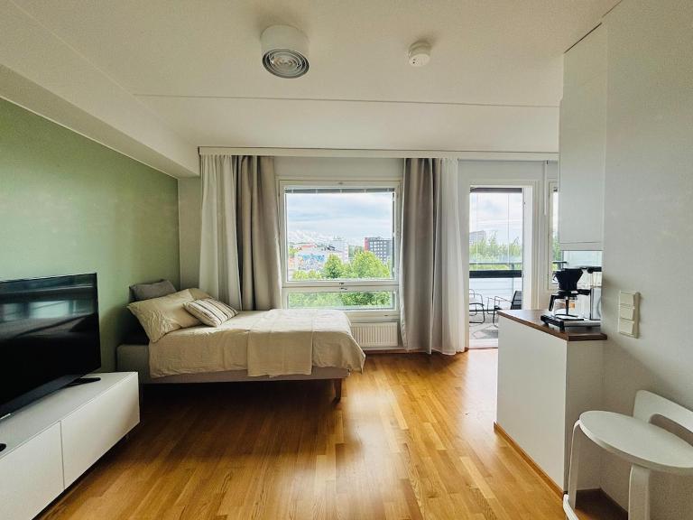 Modern Studio with Sauna, A,C and Free Parking - Ferienwohnung Turku