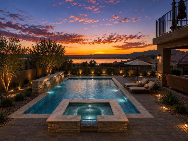 18x60 Boat Pad Game Room-Lake View Villa-Hot Tub - B&B Lake Havasu City