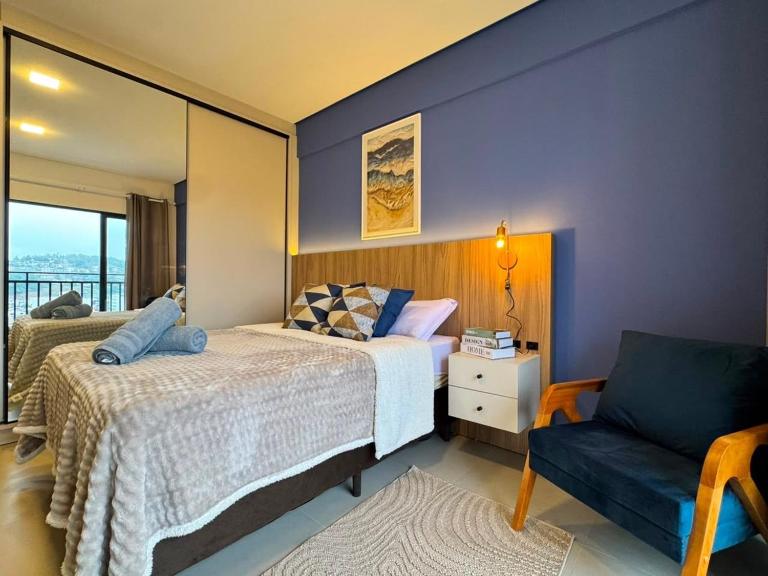 Flat moderno próximo à UNIFEBE - Bed and Breakfast Brusque