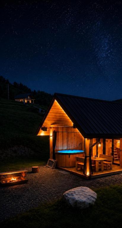 Zapodomek A z pięknym widokiem i jacuzzi - Chambres d'hôtes Złatna